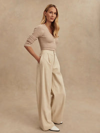 Rocio Wide-Leg 29.5" - Birch VARLEY