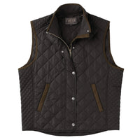 Greenville Diamond Quilted Vest - Black Madison Creek Outfitters