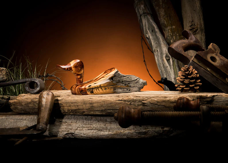 Cedar Fence Post Duck - Medium Rocky Mountain Rustic