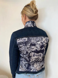 The Dark Denim Jacket / Navy Toile STACY BRADLEY