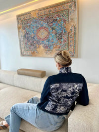 The Dark Denim Jacket / Navy Toile STACY BRADLEY