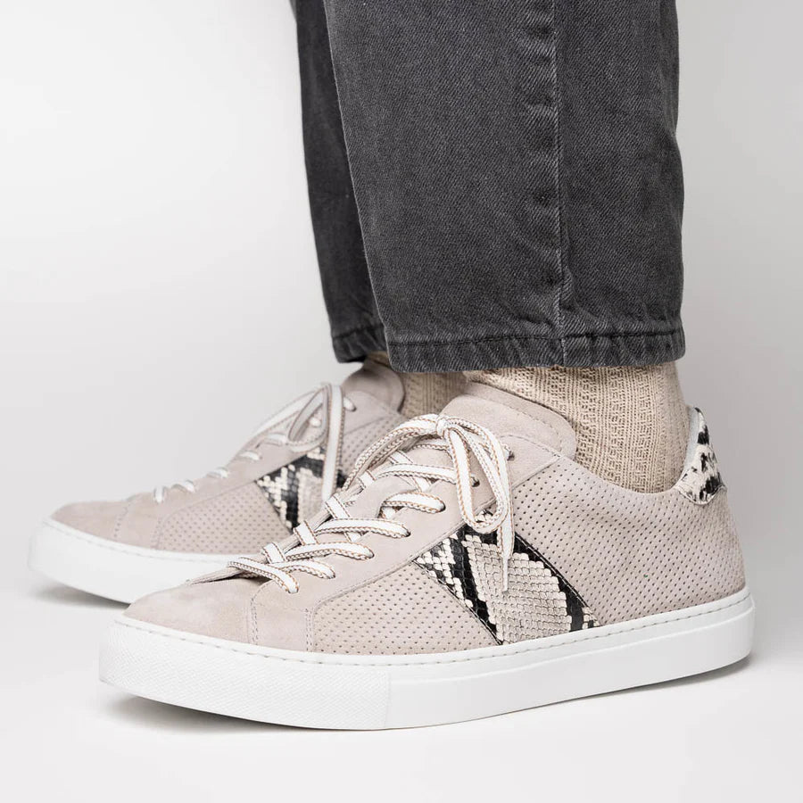 Olympia Genuine Python & Italian Goatskin Sneaker Zelli