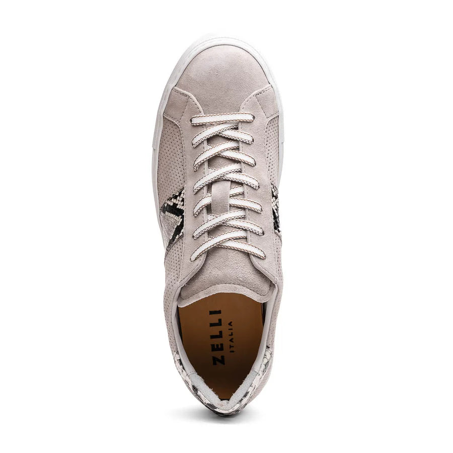 Olympia Genuine Python & Italian Goatskin Sneaker Zelli