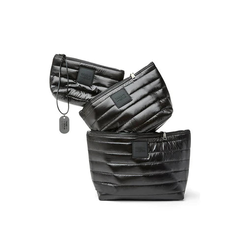Travel Trio Organizational Pouches - Shiny Black Think Royln