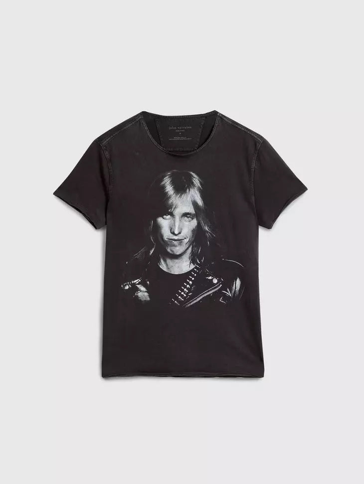 Tom Petty Black and White Tee John Varvatos