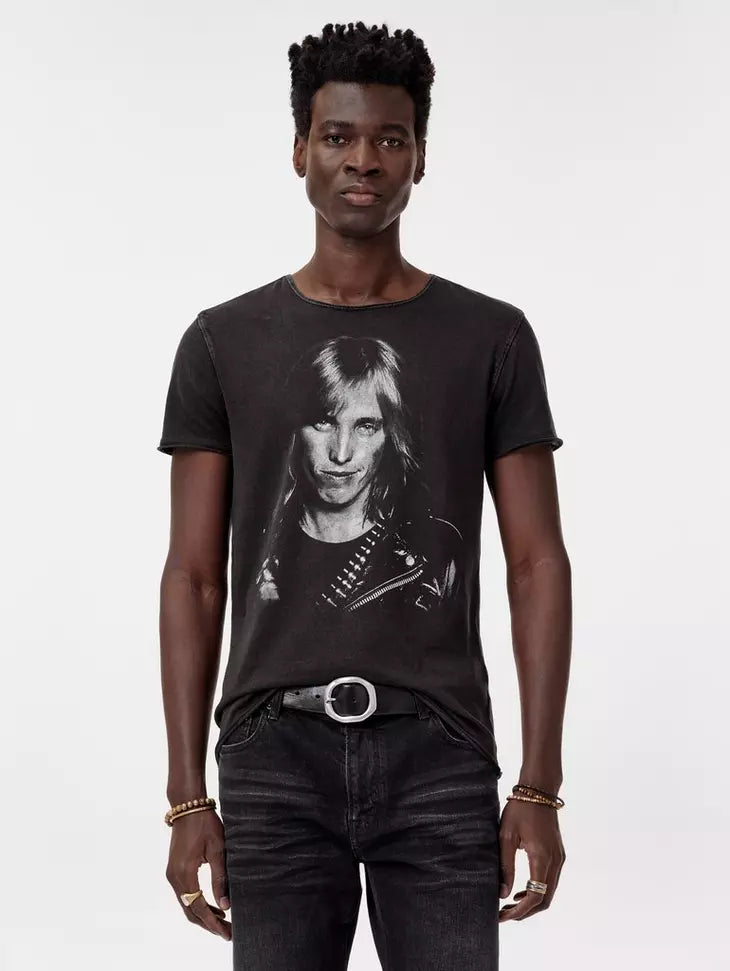 Tom Petty Black and White Tee John Varvatos