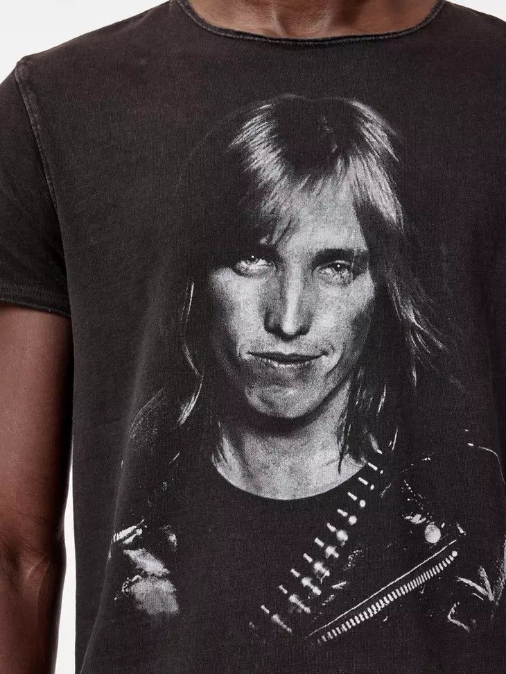 Tom Petty Black and White Tee John Varvatos