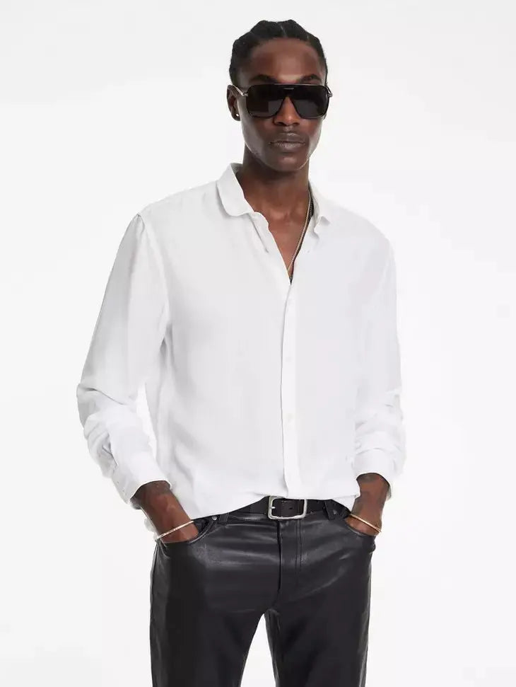 Orchard Slim Fit Shirt - White John Varvatos