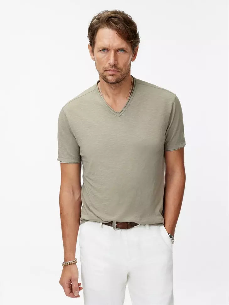 Miles V-Neck - Spruce John Varvatos
