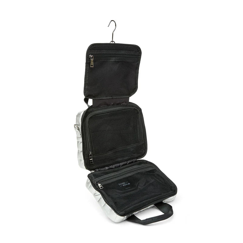Stowaway Toiletry Case - Pearl Silver Think Royln