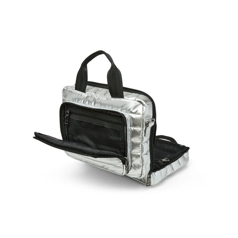 Stowaway Toiletry Case - Pearl Silver Think Royln