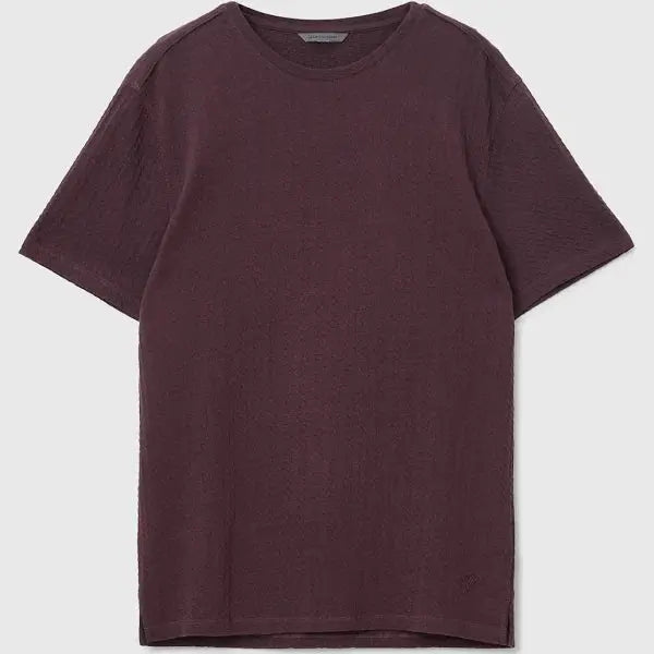 Brasse Crew Tee - Plum John Varvatos
