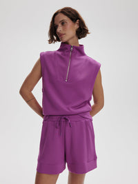 Magnolia Half Zip Tank 2.0 - Striking Purple VARLEY