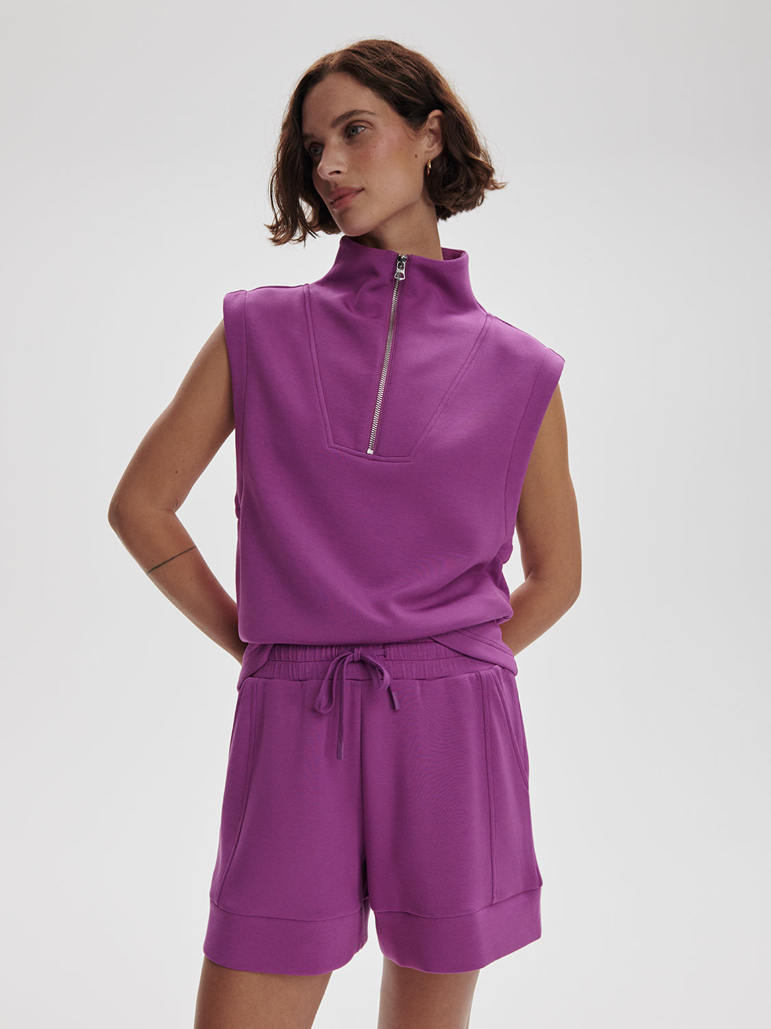 Magnolia Half Zip Tank 2.0 - Striking Purple VARLEY