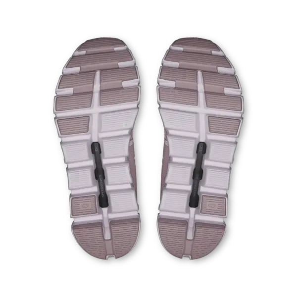 Outsole view of Women’s Cloud 6 Mauve | Orchid sneakers showing CloudTec® cushioning and traction pattern