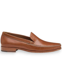Baldwin Leather Venetian Loafers - Cognac Johnston & Murphy