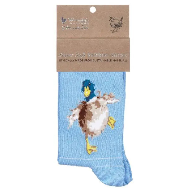 Women's 'A Waddle and A Quack' Bamboo Socks wrendale