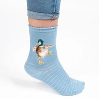 Women's 'A Waddle and A Quack' Bamboo Socks wrendale