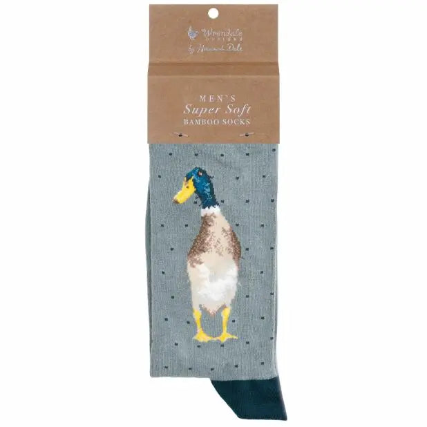 Men's 'Guard Duck' Bamboo Socks wrendale