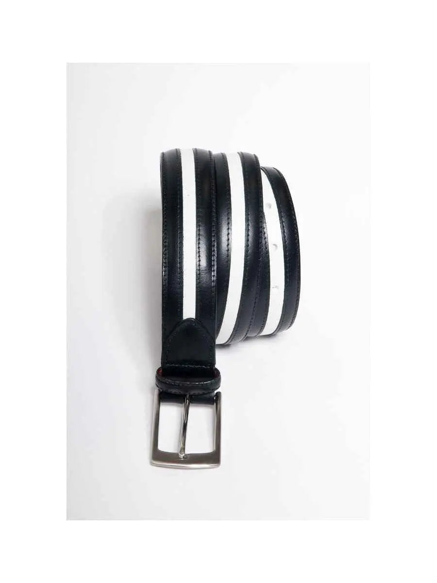 Black White Combo Belt Lansky