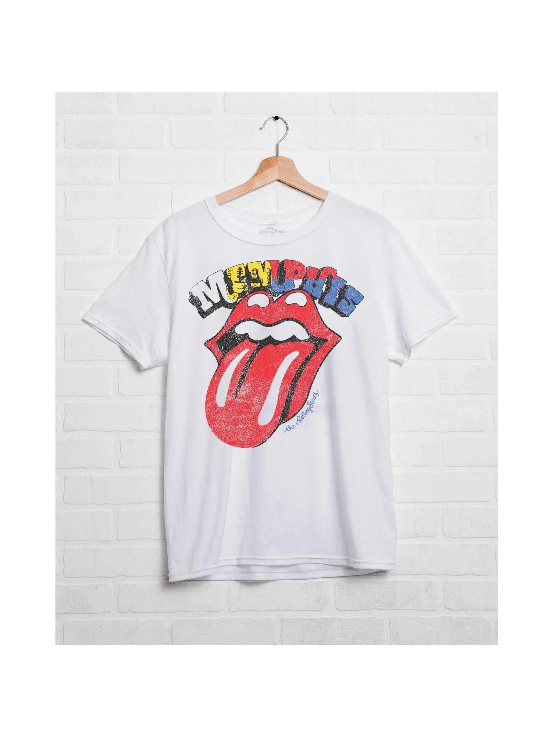 Rolling Stones Memphis Flag Rocker White Tee