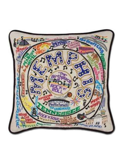 Memphis Hand-Embroidered Pillow