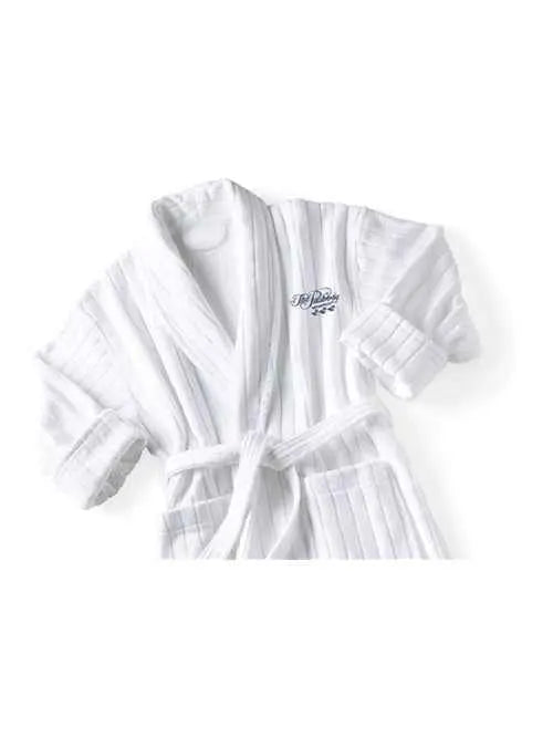 Peabody Velour Stripe Robe