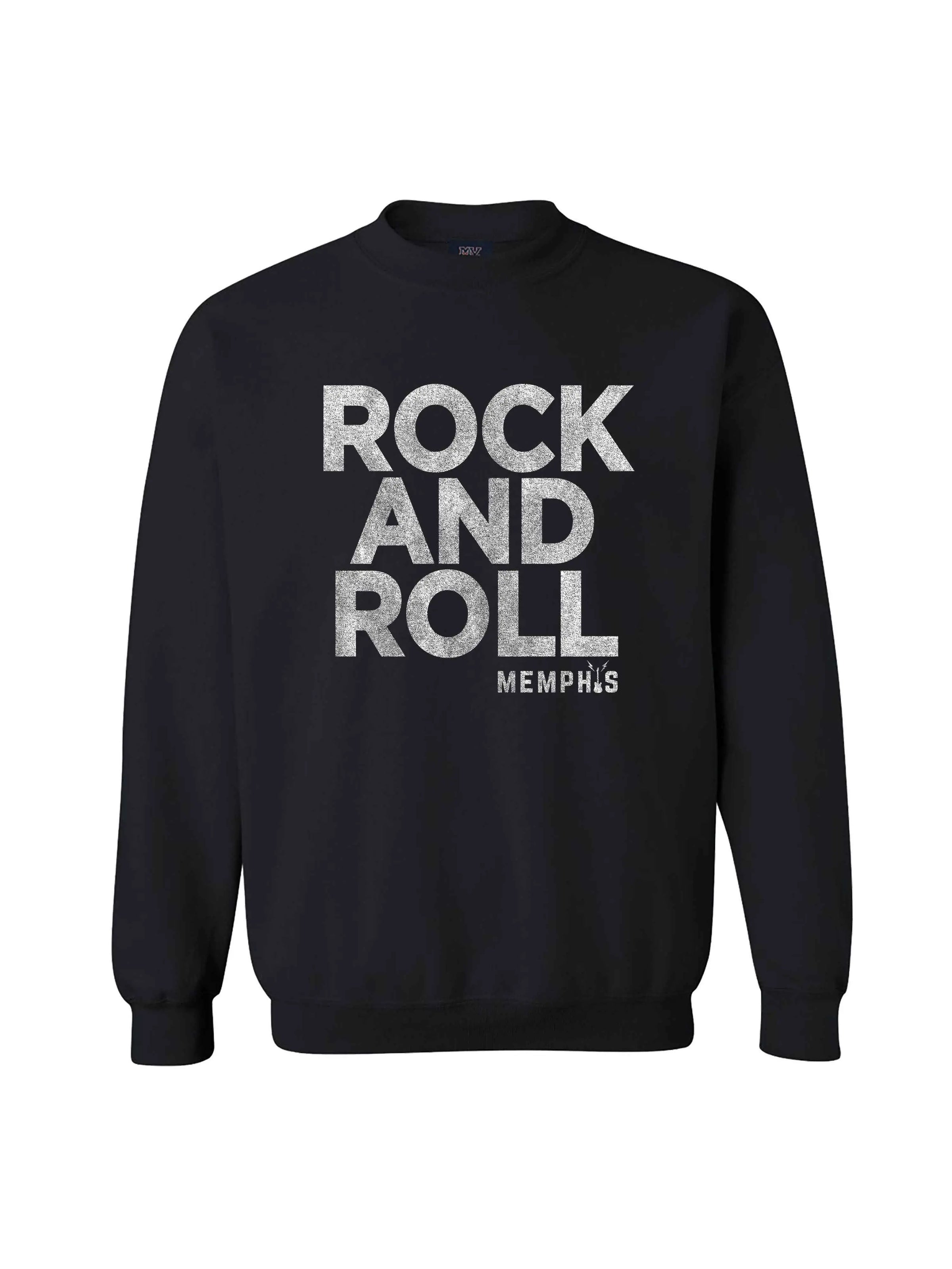 Rock and Roll Memphis Sweatshirt- Black