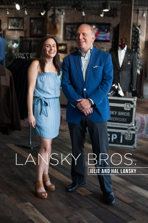 LANSKY BROS. CLOTHIER TO THE KING - JULIE AND HAL LANSKY