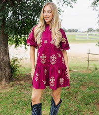 Athena Puff Sleeve Dress