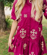 Athena Puff Sleeve Dress