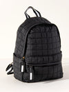 Ezra Quilted Backpack - Black