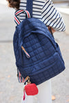 EZRA QUILTED NYLON BACKPACK, NAVY