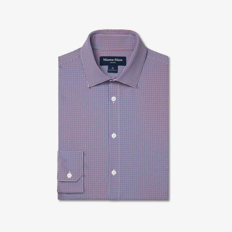 Leeward Dress shirt - Mulberry Sam Plaid Mizzen + Main