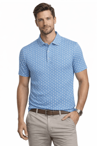 Elvis Silhouette Polo - Cornflower Blue
