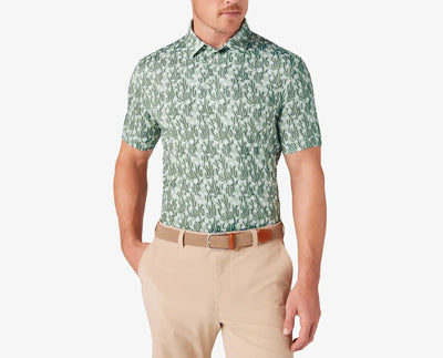 Versa Polo Classic Fit  - Fog Green Cacti Floral