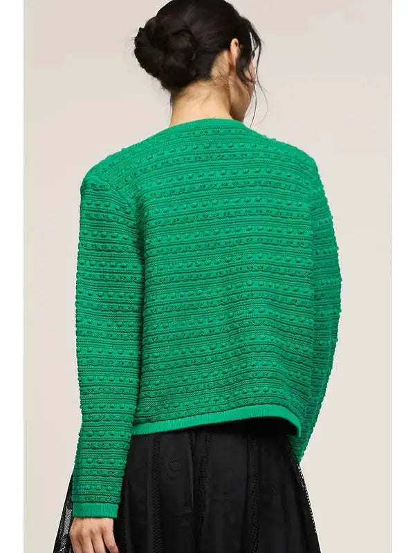 Button Down Long-Sleeve Cardigan Current Air