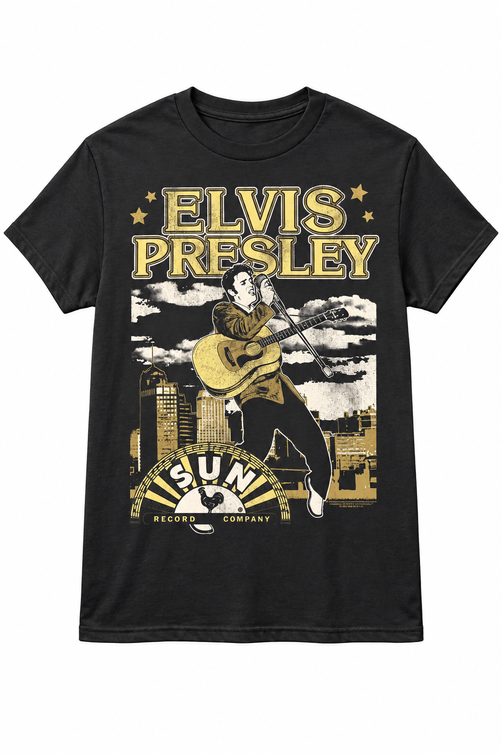 Elvis Sun Records Golden City Tee