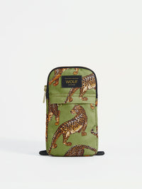 Olive Leopard Crossbody Phone Bag