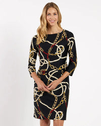 Sabine Dress Jude Cloth - Ribbons & Chains Black Jude Connally