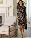 Sabine Dress Jude Cloth - Ribbons & Chains Black Jude Connally