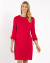 Franca Red Feather Dress Jude Connally