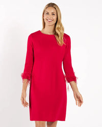 Franca Red Feather Dress Jude Connally