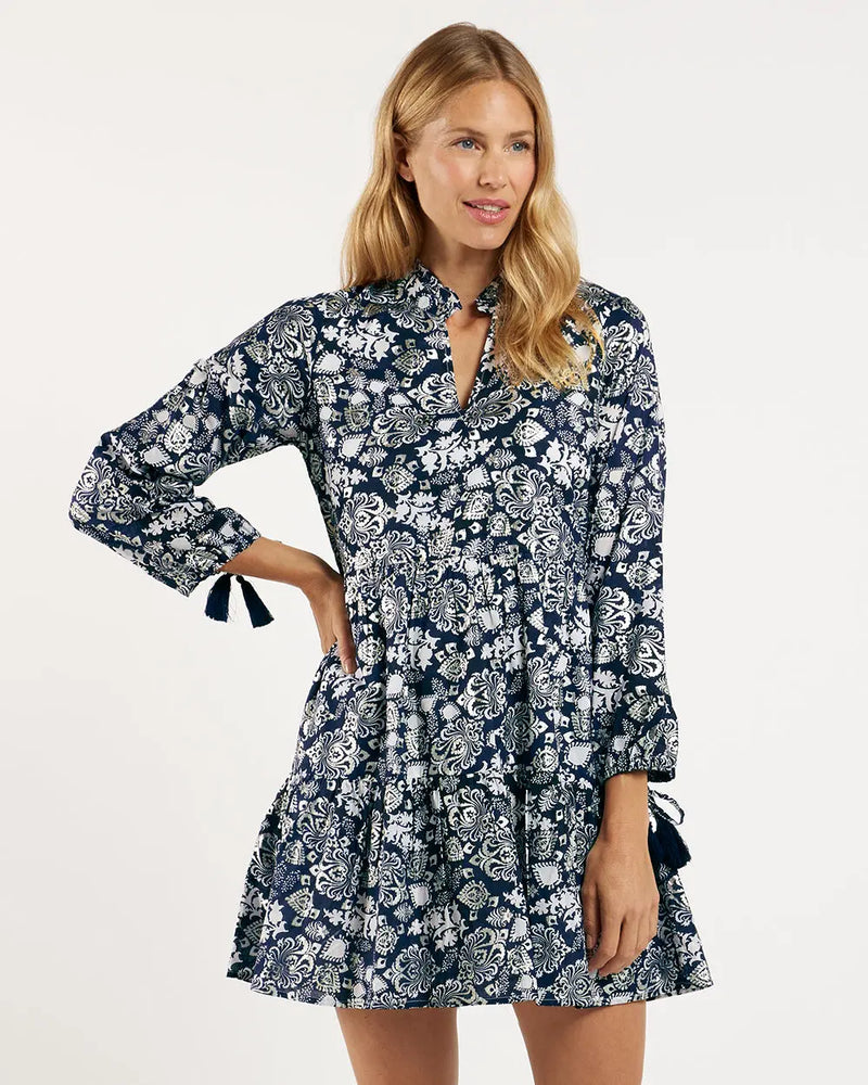 Monaco Dress - Boho Sterling Navy Jude Connally
