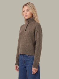 Boxy Snap Front Henley