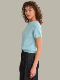 Banks Rolled Edge Sweater Tee - Winter Sky