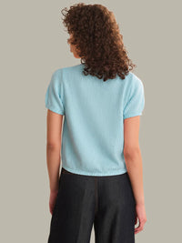 Banks Rolled Edge Sweater Tee - Winter Sky