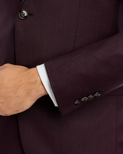 Burgundy Sharkskin Sport Coat