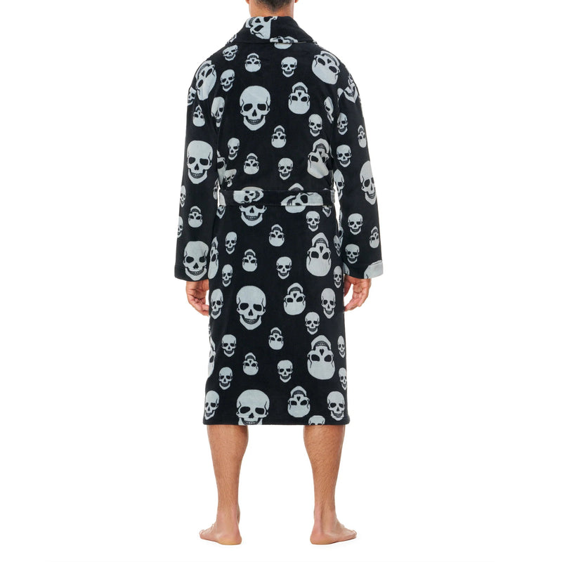 Skull Night Robe Plush Skull Robe - Lansky Bros. | Clothier to The King