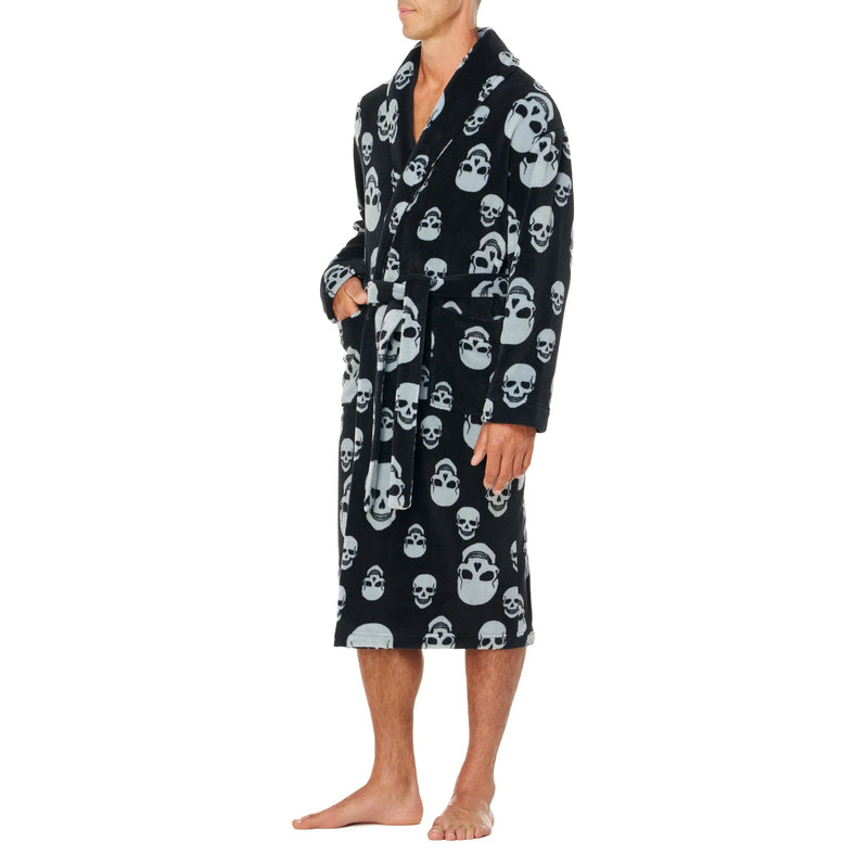 Skull Night Robe Plush Skull Robe - Lansky Bros. | Clothier to The King